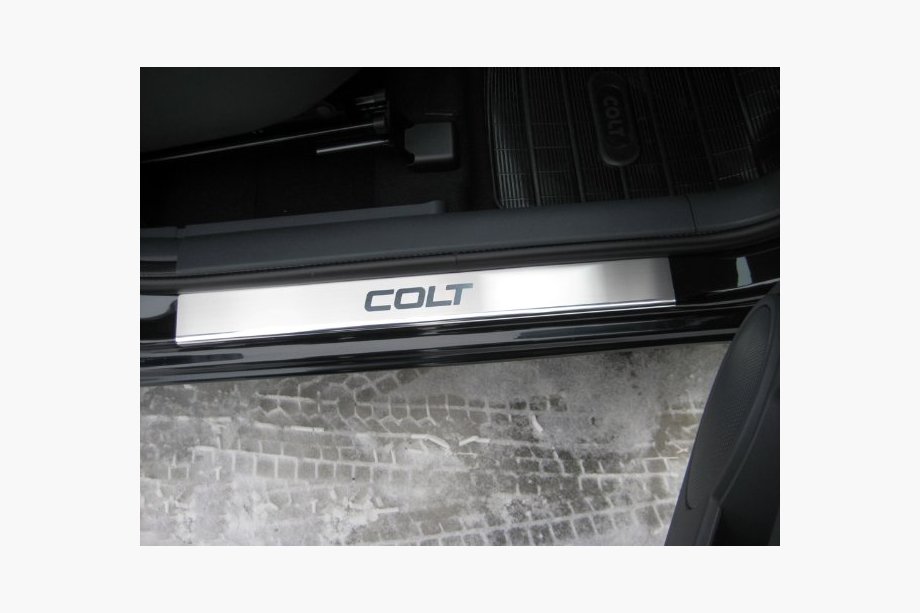 Mitsubishi Eclipse Cross 2017– Dørtrinslister Nathaniko (4 stk., rustfrit stål) Premium - 3M tape, 0,8 mm Image