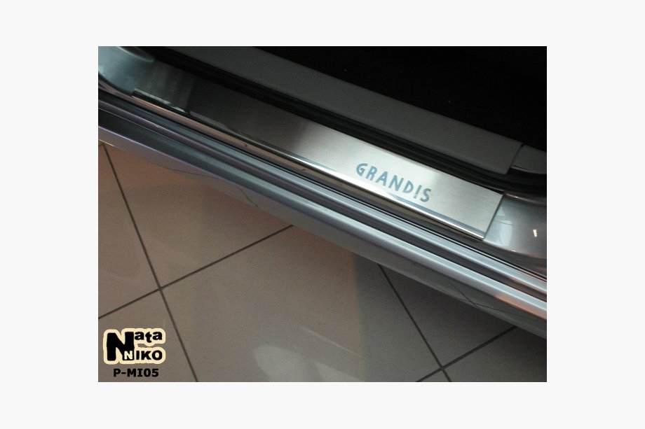 Mitsubishi Grandis 2003–2011 Krom dørtrinslister Nataniko (2 stk., rustfrit stål) Image