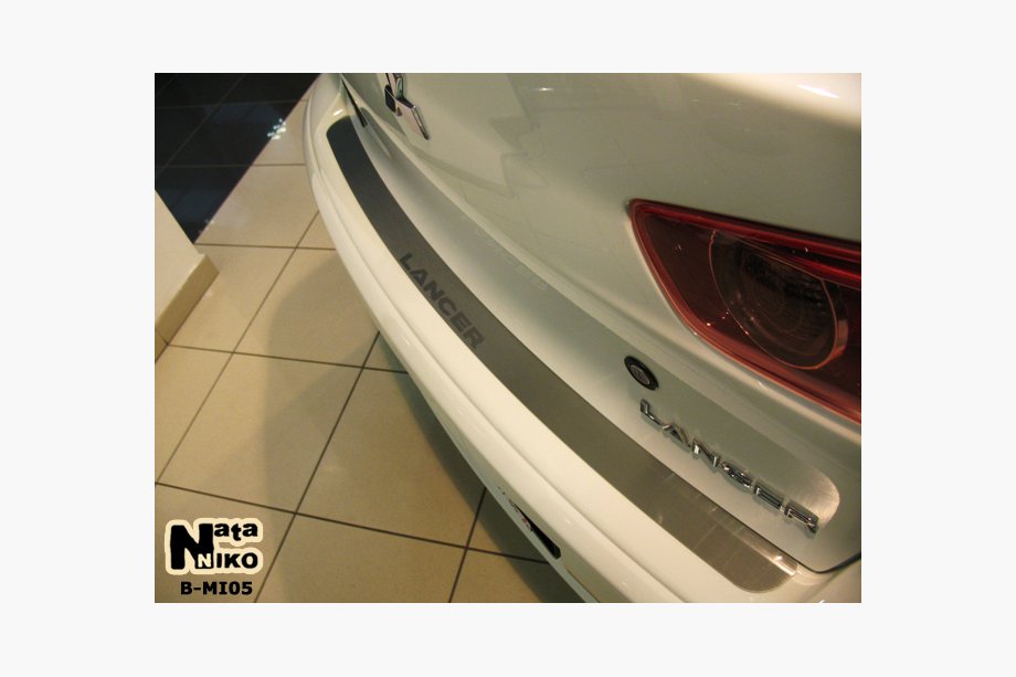 Mitsubishi Lancer X 2008– Bagkofangerbeskytter uden ombuk SD Nataniko (rustfrit stål) Image