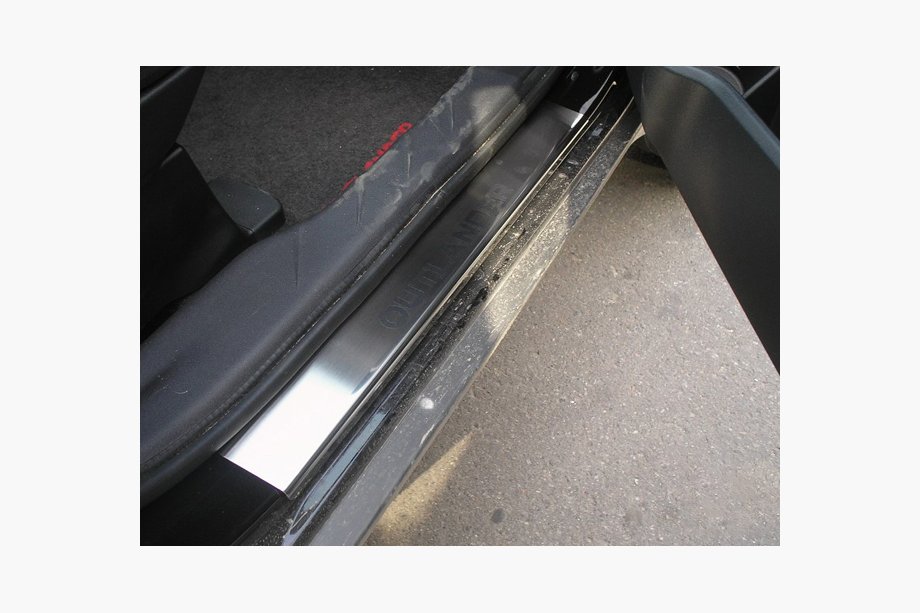 Mitsubishi Outlander 2006–2012 Dørtrinslister Nathaniko (4 stk., rustfrit stål) Image
