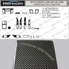 Mitsubishi Lancer X 2008– TILBUD! Instrumentbrætpanel-indlæg i carbonlook foto 1