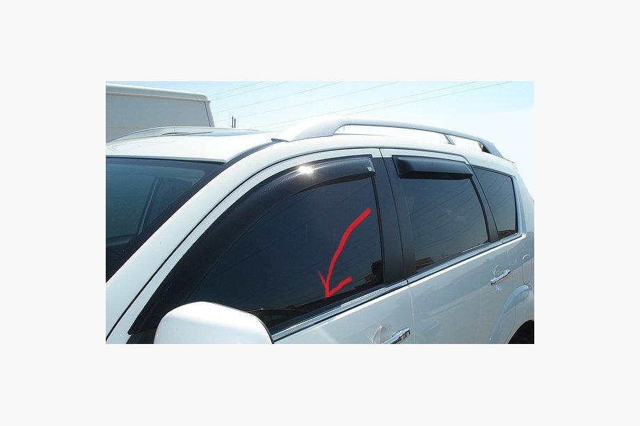 Mitsubishi Outlander 2006–2012 Krom vindueslister Image
