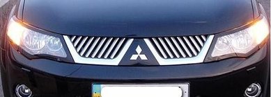 Mitsubishi Outlander 2006–2012 Kølergrill-lister (2006-2010, rustfrit stål) foto 1