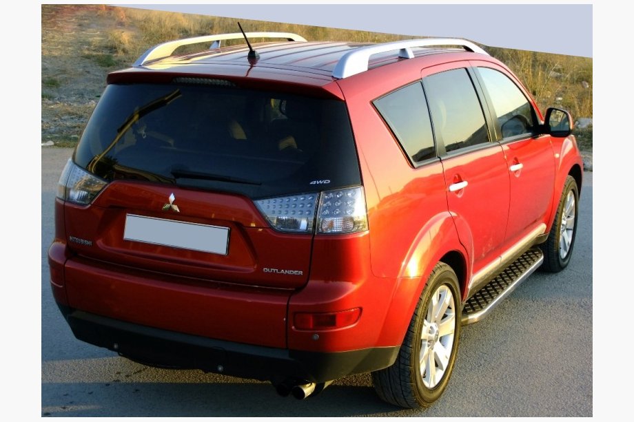 Peugeot 4007 2007–2013 BlackLine sidetrin (2 stk., aluminium) Image