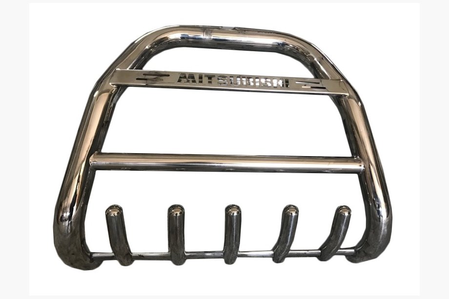 Mitsubishi Pajero Wagon III 1999–2006 Bullbar QT011 (rustfrit stål) Image