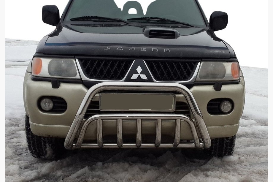 Mitsubishi Pajero Sport 1996–2007 Kængurugitter WT002 (rustfrit stål) Image