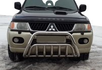 Mitsubishi Pajero Sport 1996–2007 Kængurugitter WT002 (rustfrit stål) foto 1