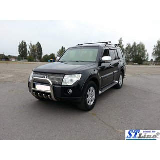 Bullbar QT006 (rustfrit stål) Mitsubishi Pajero Wagon III 1999–2006 foto 2