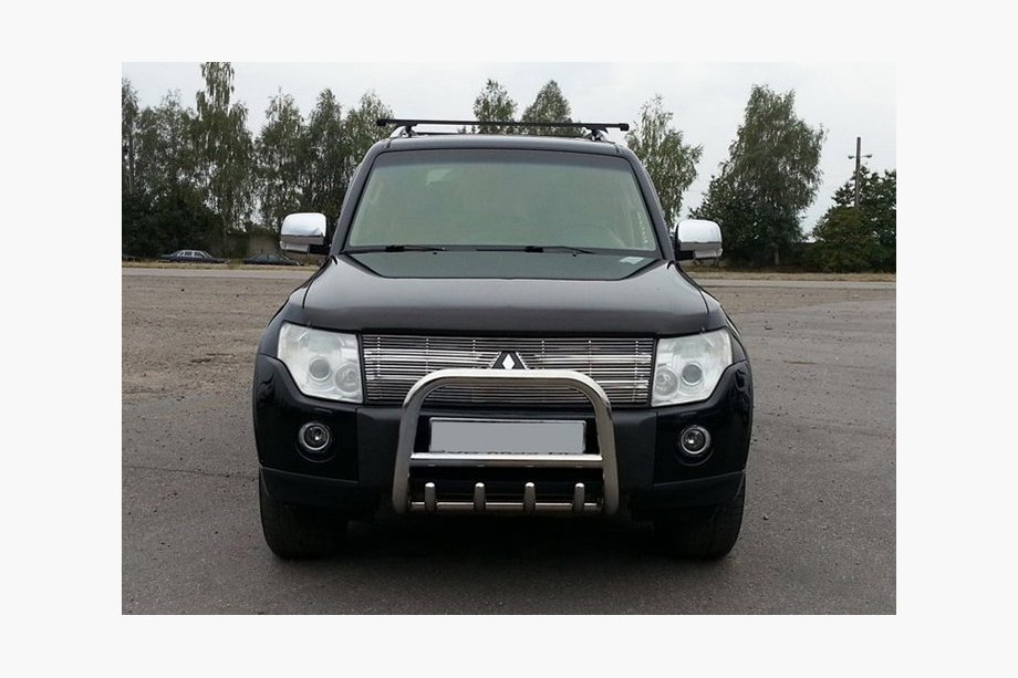 Mitsubishi Pajero Wagon III 1999–2006 Bullbar QT006 (rustfrit stål) Image