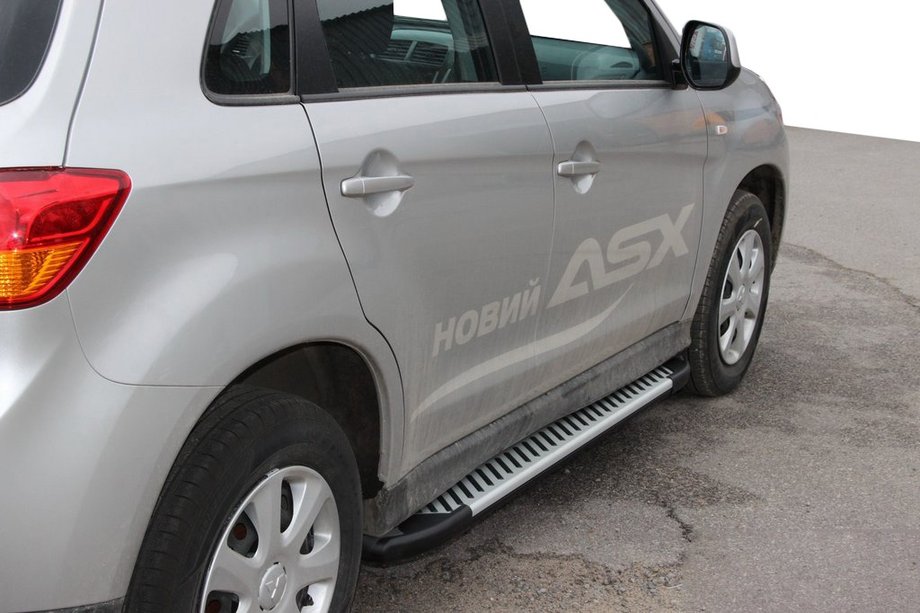 Mitsubishi ASX 2010–2023 Sidetrin Line (2 stk., aluminium) Image