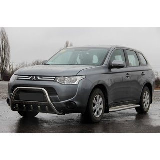 Bullbar WT004 (rustfrit stål) Mitsubishi Outlander 2012–2021 foto 1