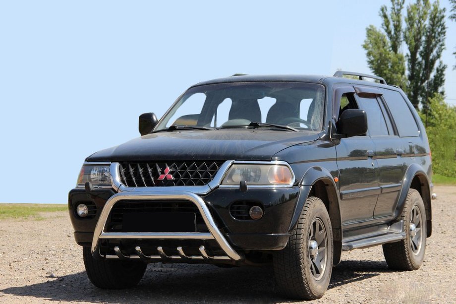 Mitsubishi Pajero Sport 1996–2007 Kængurugitter WT003 (rustfrit stål) Image