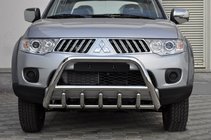 Mitsubishi L200 2006–2015 Bullbar WT003 (rustfrit stål) foto 1