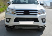 Toyota Hilux 2015– Dobbelt frontbøjle Vegas (2015-2020, sort, 76 mm) foto 9
