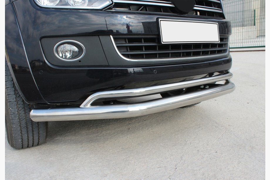 Volkswagen Amarok 2010–2022 Dobbelt frontbøjle Vegas 2010-2016 (rustfrit stål) Ø76/42 mm Image