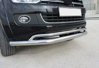 Volkswagen Amarok 2010–2022 Dobbelt frontbøjle Vegas 2010-2016 (rustfrit stål) Ø76/42 mm foto 1