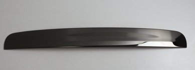 Nissan Qashqai 2010–2014 Liste over nummerplade, sort krom (rustfrit stål) foto 1