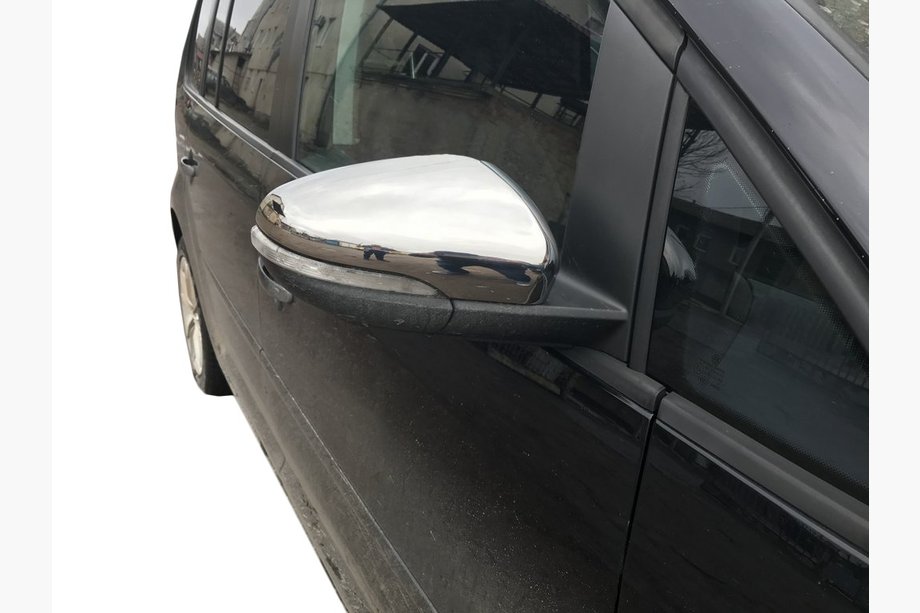 Volkswagen Touran 2010–2015 Spejlkapper i rustfrit stål (2 stk.) OmsaLine - italiensk rustfrit stål Image