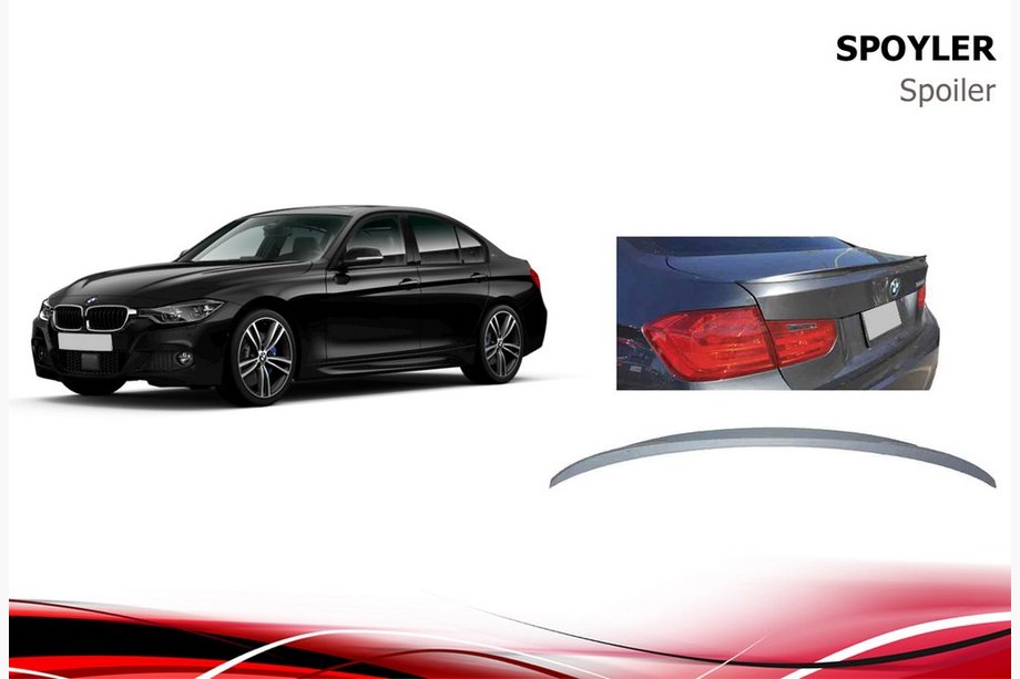 BMW 3-serie F30/F31 2012–2019 Spoiler Niken (til lakering) Image