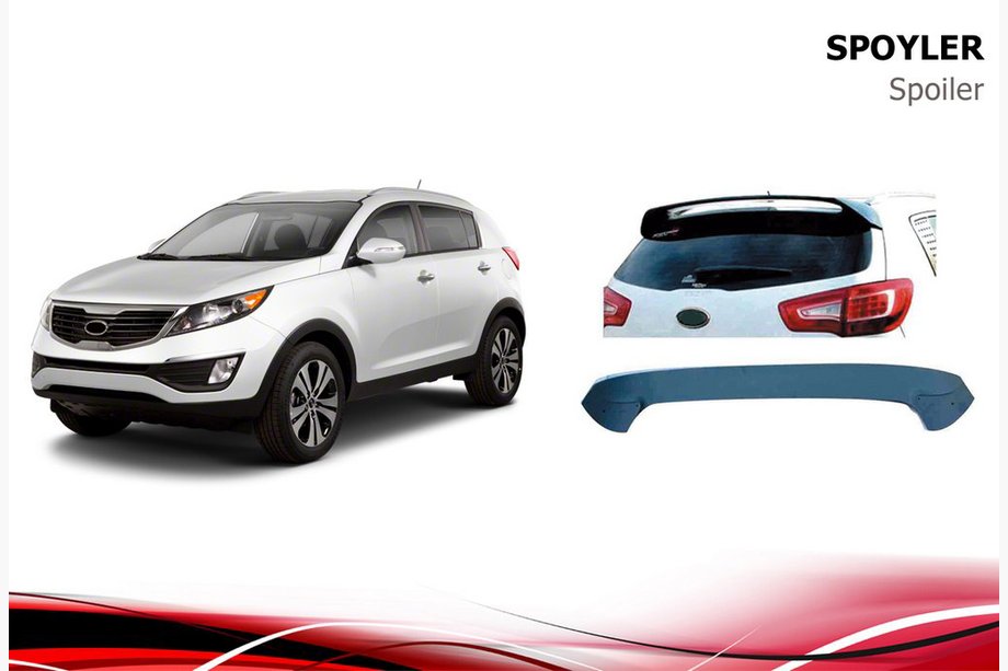 Kia Sportage 2010–2015 Spoiler Niken (til lakering) Image