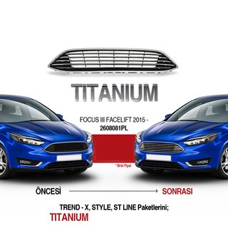 Frontgrill (Titanium) Ford Focus III 2011–2017 foto 3