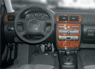 Audi A3 1996–2003 Instrumentbordbeklædning (2000-2003) Mørkt træ foto 2
