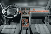 Mercedes W201 (190) 1982–1993 Instrumentbordslister (11 dele) Trælook foto 4