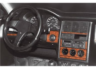 Audi 80/90 1987–1996 Dekorativt overlæg til instrumentbræt Mørkt træ foto 3
