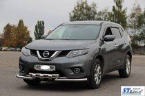 Nissan X-trail T32/Rogue 2014–2021 Frontbeskyttelse ST009-15 (rustfri stål) foto 2