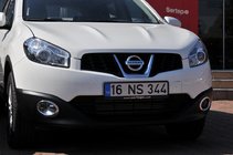 Nissan Qashqai 2010–2014 Krom pyntelister til tågelygter med fordybning (2 stk., plast) foto 9