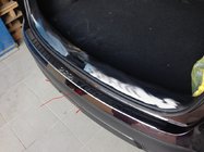 Nissan Qashqai 2007–2010 Bagkofangerliste i rustfrit stål med gummiindsatser foto 2