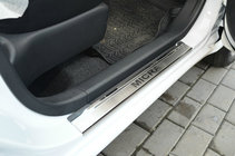 Nissan Micra K13 2011–2016 Dørtrinslister Natanika Premium (4 stk., rustfrit stål) foto 1