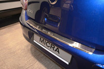 Nissan Micra K13 2011–2016 Bagkofangerbeskytter med ombuk Nataniko (rustfrit stål) foto 1
