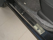 Nissan Note 2004–2012 Dørtrinslister Nathaniko (4 stk., rustfrit stål) foto 1