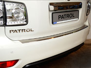 Nissan Patrol Y62 2010–2024 Bagkofangerbeskytter med ombuk Nataniko (rustfrit stål) foto 1