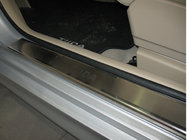 Nissan Tiida 2004–2011 Dørtrinslister Nathaniko (4 stk., rustfrit stål) Standard - Lohmann tape, 0,5 mm foto 1