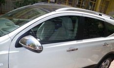 Nissan Qashqai 2007–2010 Krom spejlkapper (Omsa, 2 stk., rustfrit stål) foto 1