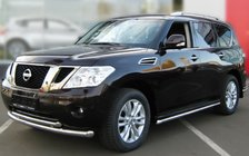 Nissan Pathfinder R51 2005–2014 Dobbelt frontbøjle (rustfrit stål) foto 1
