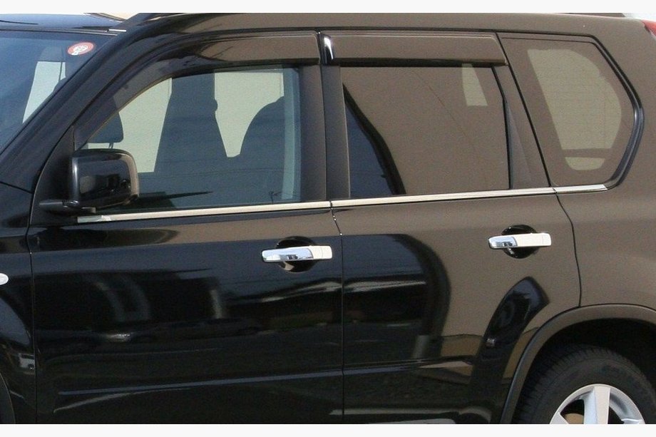Nissan X-trail T30 2002–2007 Vindueslister (6 stk., rustfrit stål) Image
