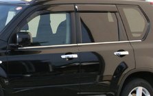 Nissan X-trail T30 2002–2007 Vindueslister (6 stk., rustfrit stål) foto 1