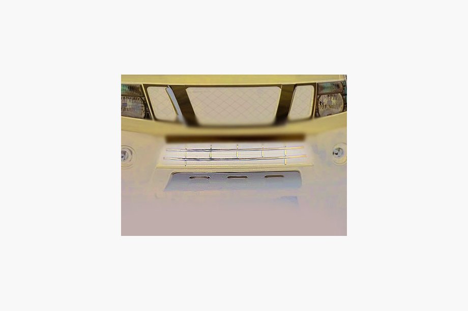 Nissan Navara 2006–2015 Kofangergrill i rustfrit stål Image
