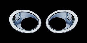 Nissan Qashqai 2007–2010 Rammer til tågelygter med fordybning (2 stk., plast) foto 4