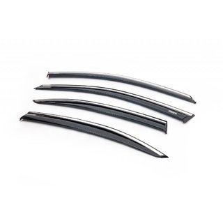 Vindafvisere til LiftBack med kromliste (4 stk., Niken) Skoda Octavia III A7 2013–2019 foto 3