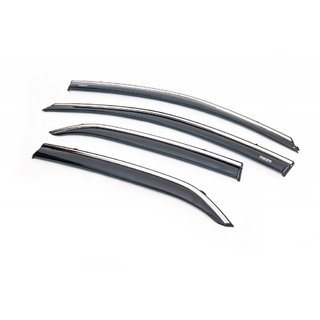 Vindafvisere med kromliste (4 stk., Niken) Toyota Corolla 2007–2013 foto 1
