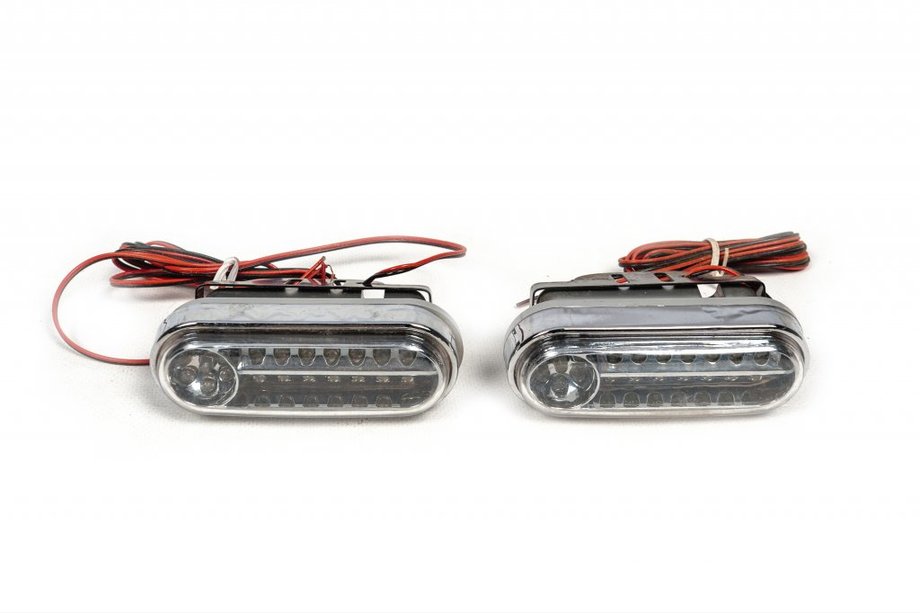 Blå LED DRL-tågelygter Image