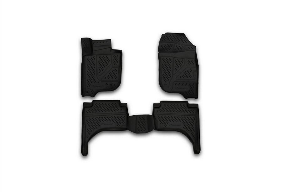 Mitsubishi L200 2015–2024 3D gummimåtter til kabinen (4 stk., Novline) Foto 1
