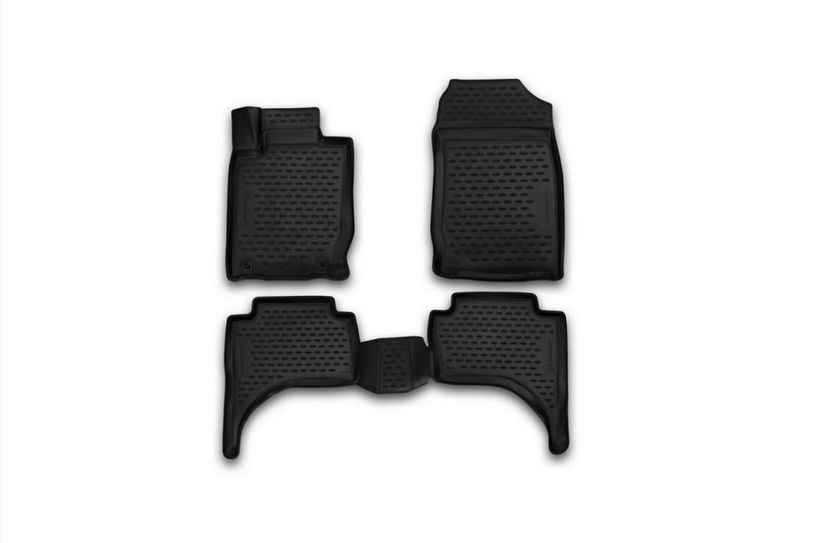 Mitsubishi L200 2015–2024 3D gummimåtter til kabinen (4 stk., Novline) Budget-udgave Foto 1