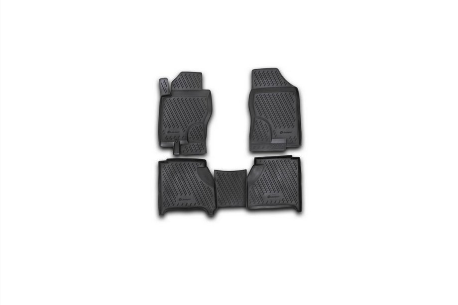 Nissan Navara 2006–2015 (2005↗) Gummimåtter til kabinen (4 stk, Novline) automatgear Image