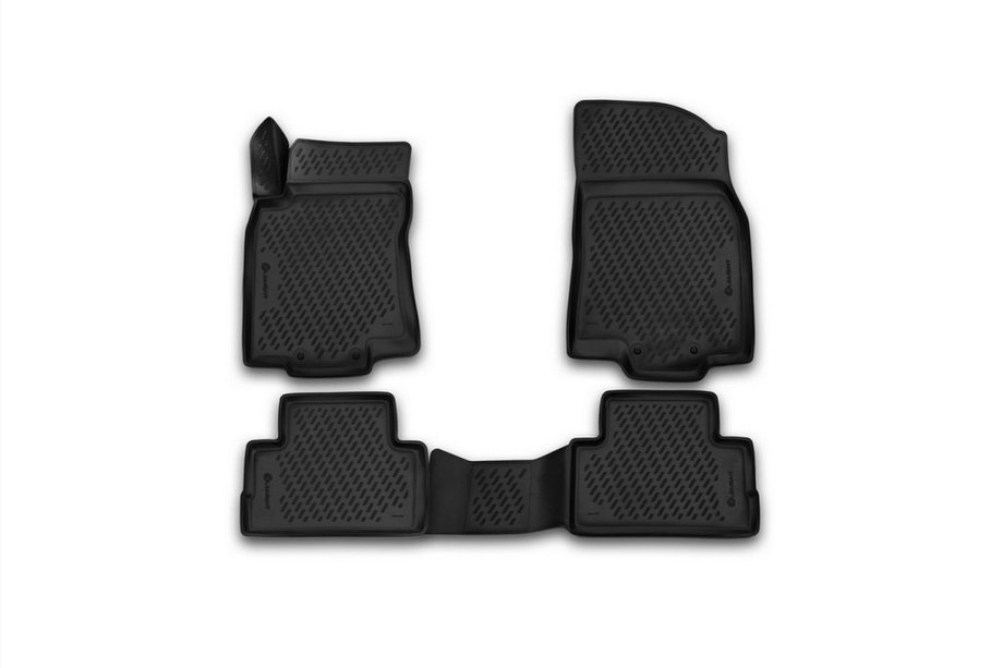 Nissan Qashqai 2014–2021 3D gummimåtter til kabinen (4 stk., Novline) (J11F) Fremstillet i Europa Image