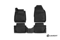 Ford Fiesta 2008–2017 (2015↗) Gummimåtter 3D til kabinen (4 stk., Novline) foto 1